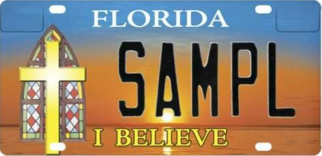 I believe Florida license plate